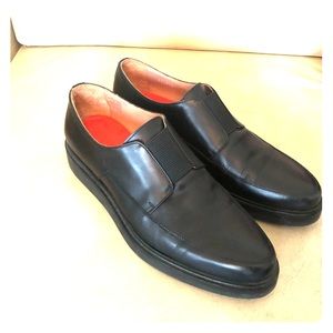 Men's Black Calf Leather 'dole' Loafers